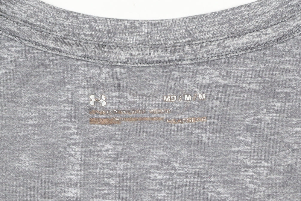 Mens UK Size M Under armour Grey Gym & Training Running & Jogging CrossFit T-Shi