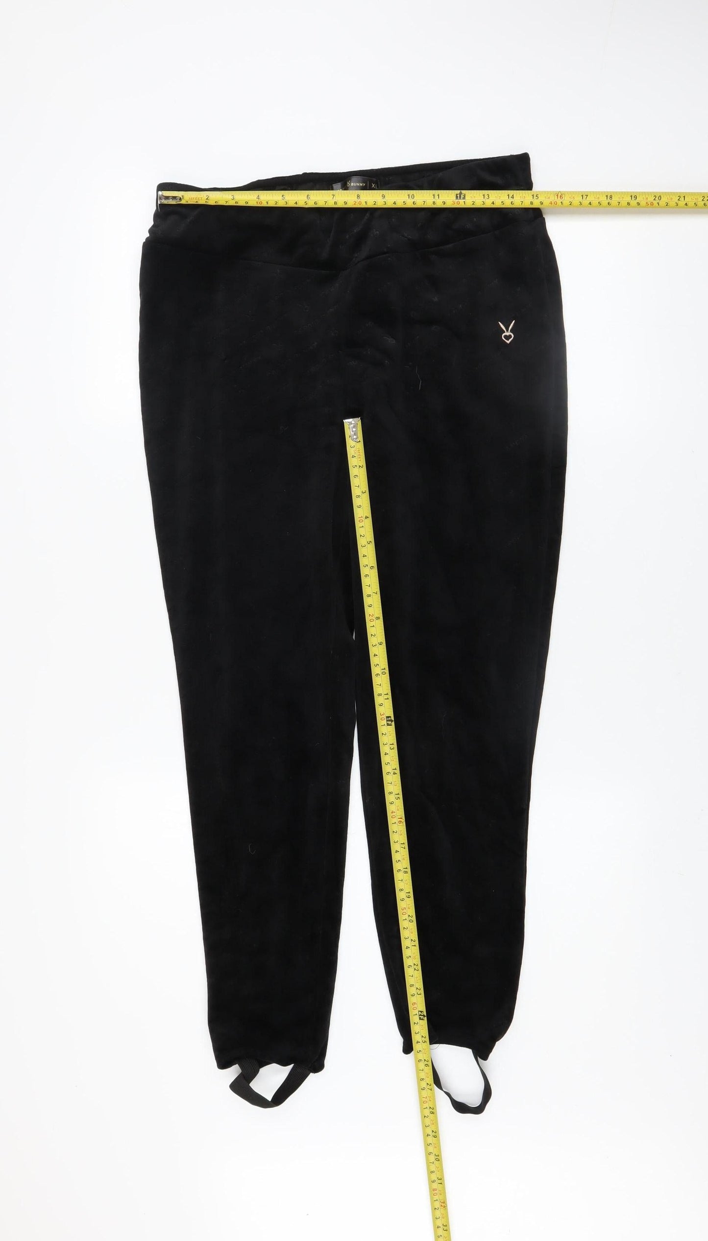 Womens UK Size XL Cardio Bunny Slim Fit Leggings Black Trousers