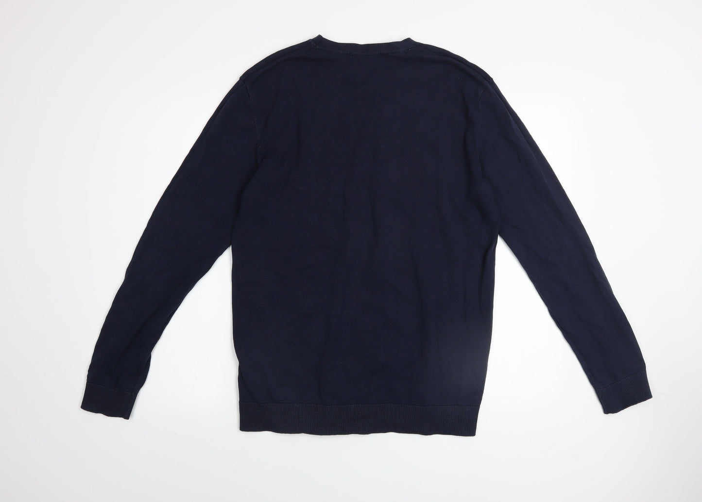 Mens UK Size L Selected Homme Blue Pullover Jumper
