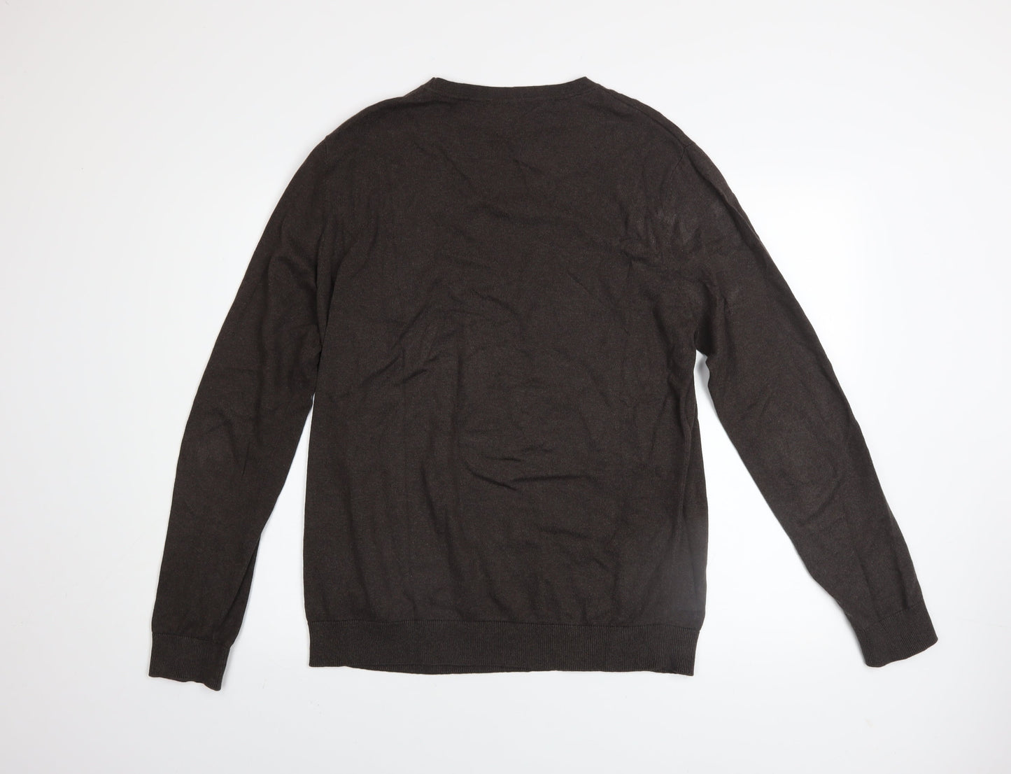 Mens UK Size L Selected Homme Brown Pullover Jumper