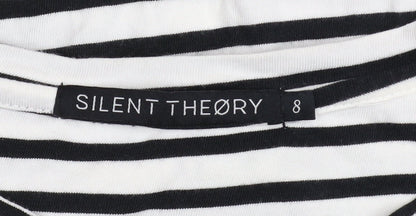 Womens UK Size 8 Silent Theory T-Shirt Dress