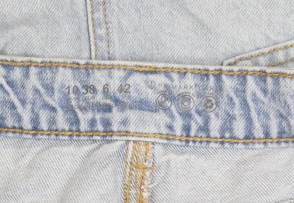 Primark Women Blue Size 10 Denim Short Pencil Skirt