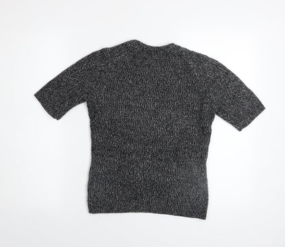 Womens UK Size 8 Hobbs Grey Basic T-Shirt