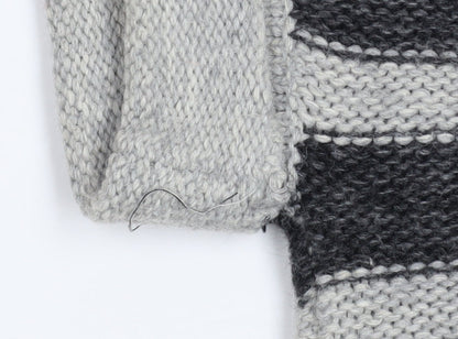 Womens UK Size 10 Mint Velvet Grey Cardigan Jumper
