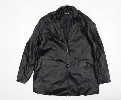 Womens UK Size S PRETTYLITTLETHING Black Basic Jacket