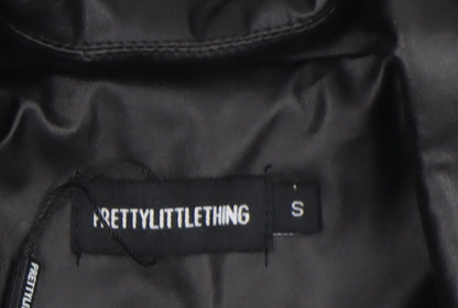 Womens UK Size S PRETTYLITTLETHING Black Basic Jacket
