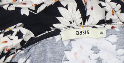 Womens UK Size XS Oasis One-Piece Black Jumpsuit