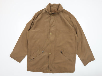 Mens UK Size 40 Bush Brown Overcoat