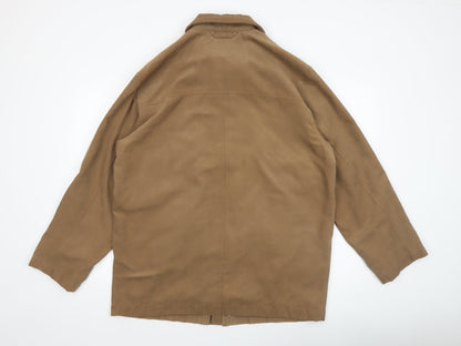 Mens UK Size 40 Bush Brown Overcoat