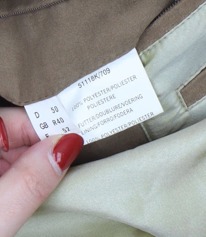 Mens UK Size 40 Bush Brown Overcoat