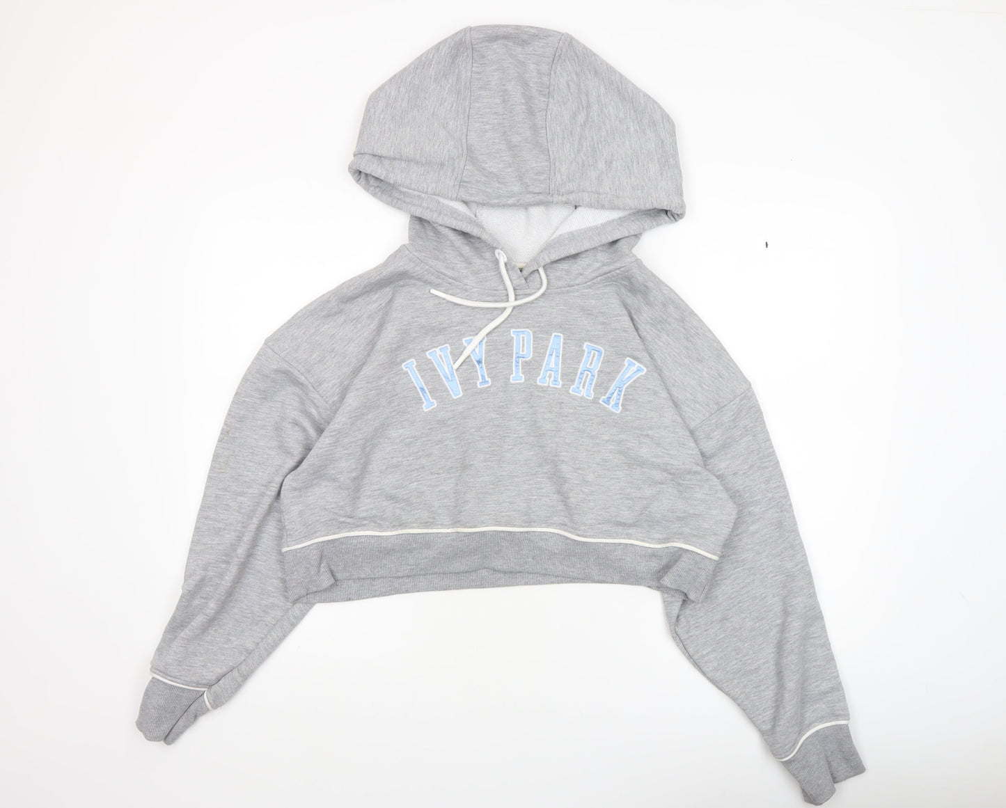 Womens UK Size M IVY PARK Grey Pullover Hoodie
