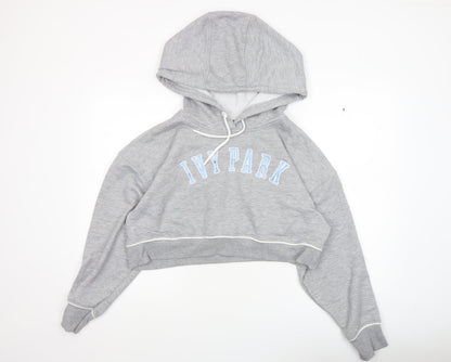Womens UK Size M IVY PARK Grey Pullover Hoodie