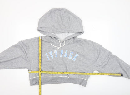 Womens UK Size M IVY PARK Grey Pullover Hoodie