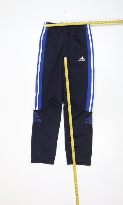 Boys UK Size 13-14 Years adidas Regular Fit Jogger Blue Trousers