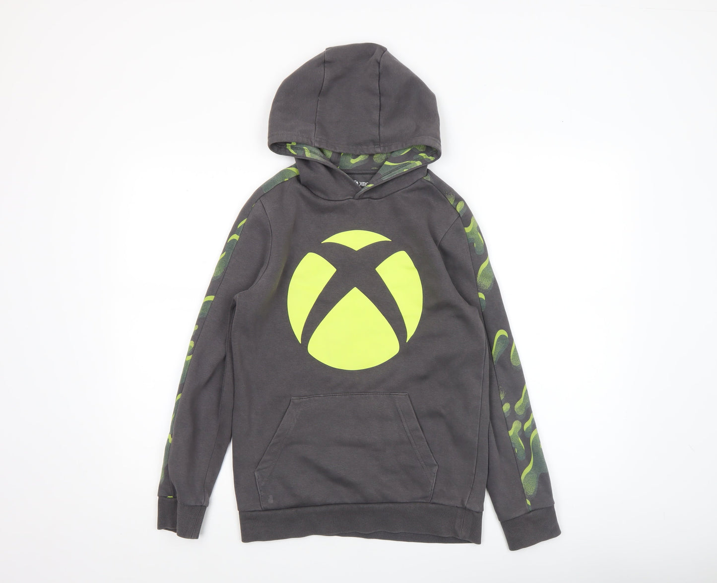 Boys UK Size 11-12 Years Xbox Grey Pullover Hoodie