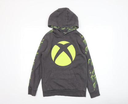 Boys UK Size 11-12 Years Xbox Grey Pullover Hoodie