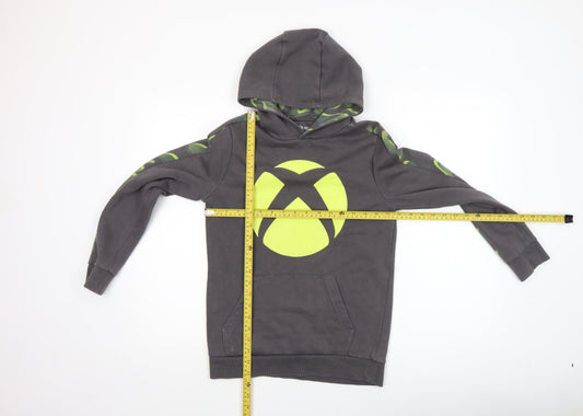Boys UK Size 11-12 Years Xbox Grey Pullover Hoodie