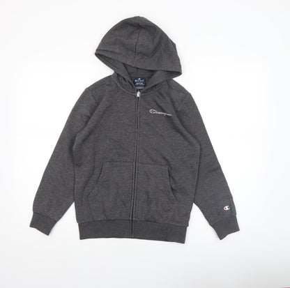 Boys UK Size 9-10 Years Champion Grey Full Zip Hoodie