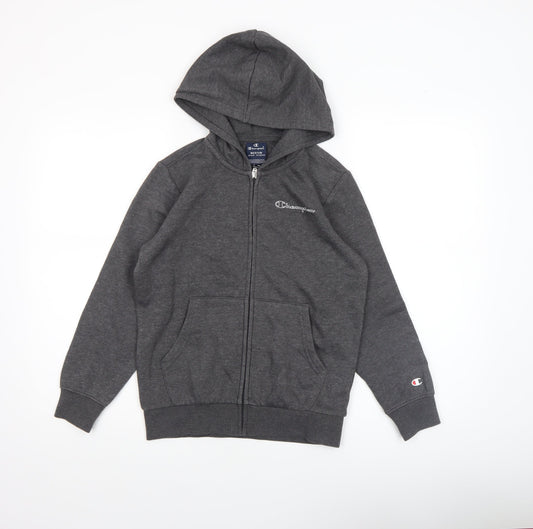 Boys UK Size 9-10 Years Champion Grey Full Zip Hoodie