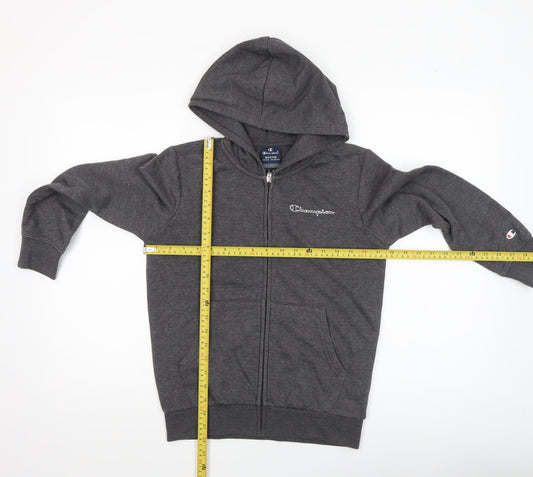 Boys UK Size 9-10 Years Champion Grey Full Zip Hoodie