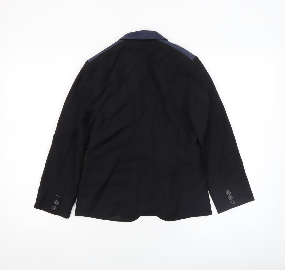 Junior Gaultier Boys Black Wool Blend Single-Breasted Blazer 10 Years
