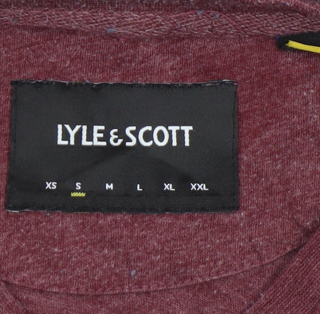 Mens UK Size S Lyle & Scott Red  T-Shirt