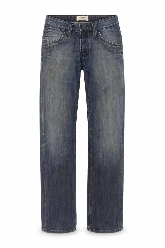 Mens UK Size M Firetrap Regular Fit Straight Blue Jeans