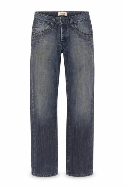 Mens UK Size M Firetrap Regular Fit Straight Blue Jeans