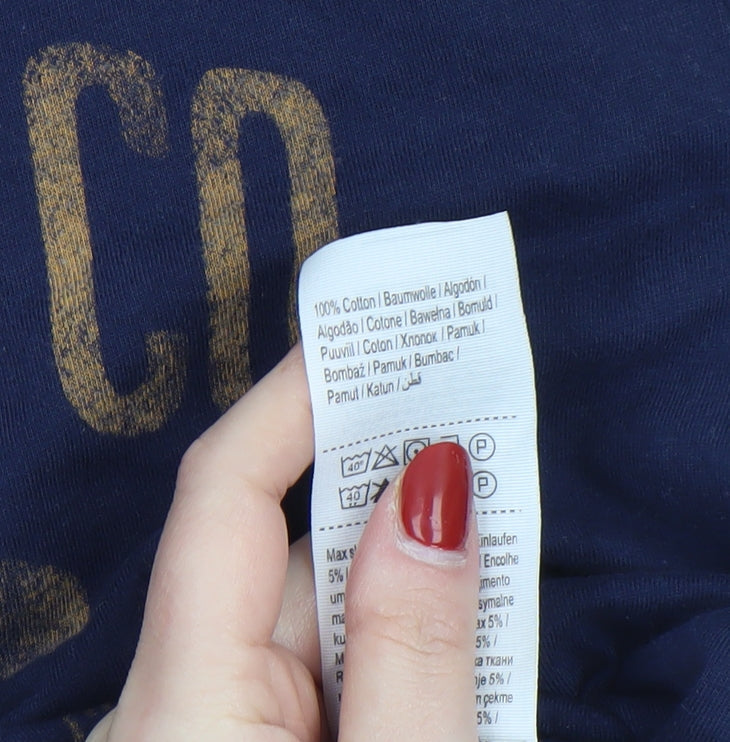 Mens UK Size S JACK & JONES Blue  T-Shirt