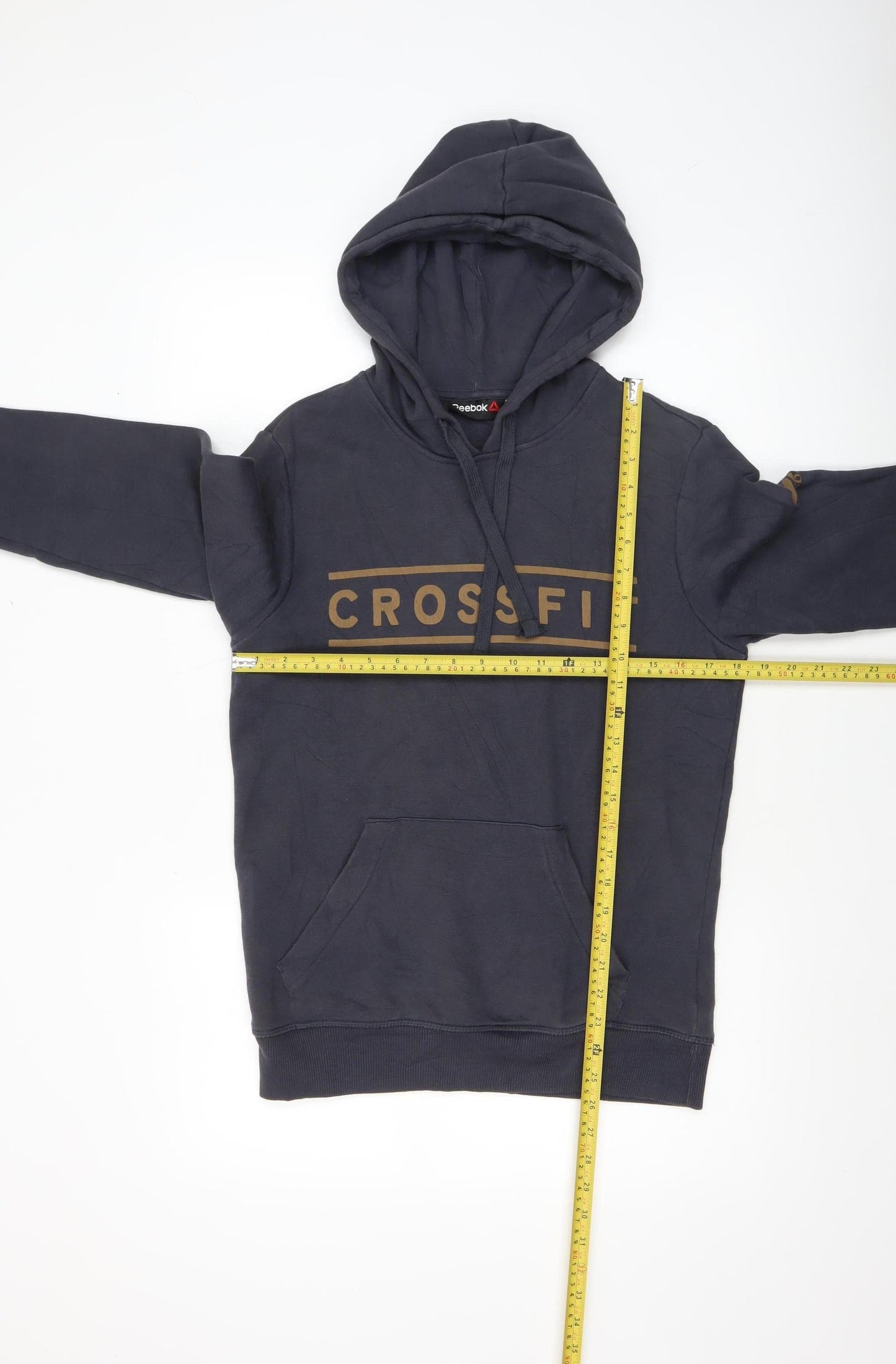 Mens UK Size XS Reebok Black Pullover Hoodie