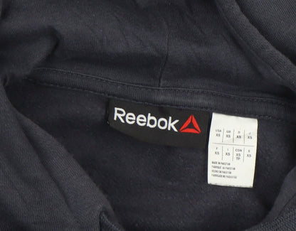 Mens UK Size XS Reebok Black Pullover Hoodie