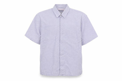 Banana Republic Men's Blue Check Short Sleeve Button-Up Shirt M