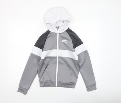 Boys UK Size 8-10 Years McKenzie Grey Full Zip Hoodie