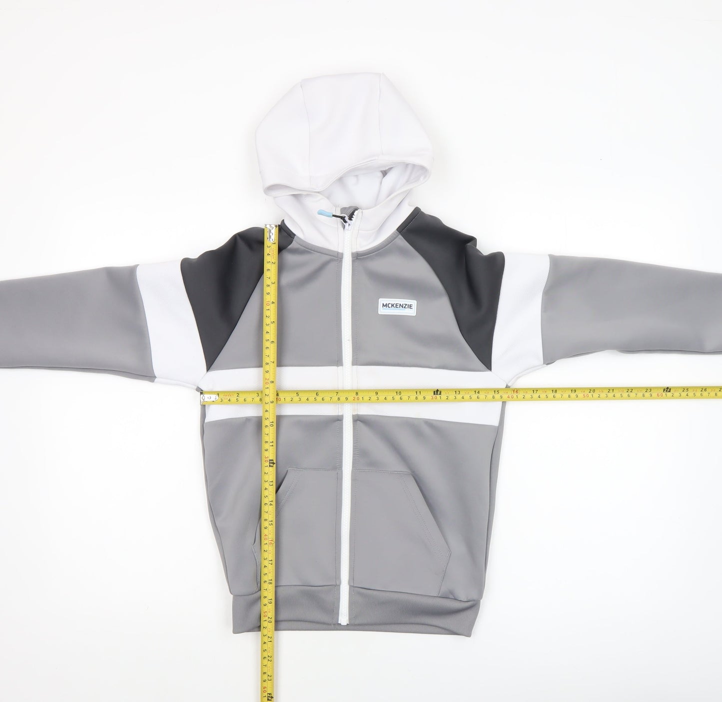 Boys UK Size 8-10 Years McKenzie Grey Full Zip Hoodie