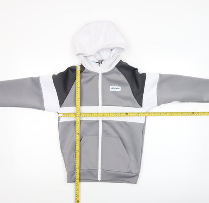 Boys UK Size 8-10 Years McKenzie Grey Full Zip Hoodie