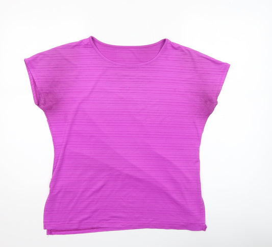 Womens UK Size 8 Dunnes Stores Purple Gym & Training Running & Jogging Yoga T-Sh