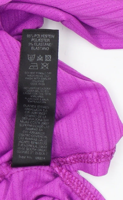 Womens UK Size 8 Dunnes Stores Purple Gym & Training Running & Jogging Yoga T-Sh