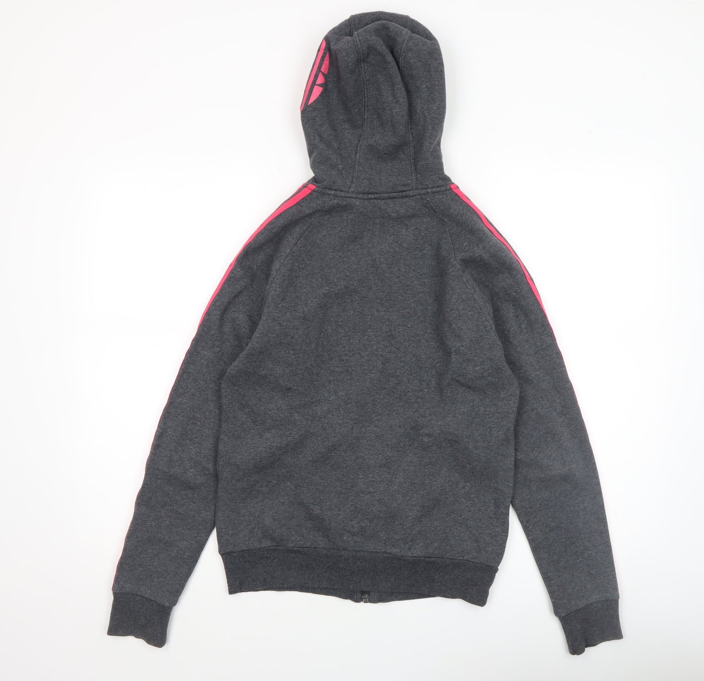 Womens UK Size XS adidas Grey Full Zip Hoodie