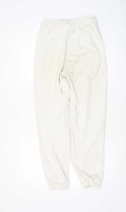 Womens UK Size 8 Kangol Regular Fit Jogger Ivory Trousers