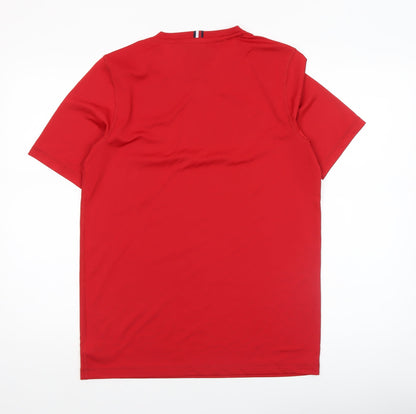 Mens UK Size M Tommy Hilfiger Red Running & JoggingGym & Training T-Shirt