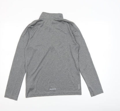 The North Face Boys Grey L 1/4 Zip Pullover Active Top
