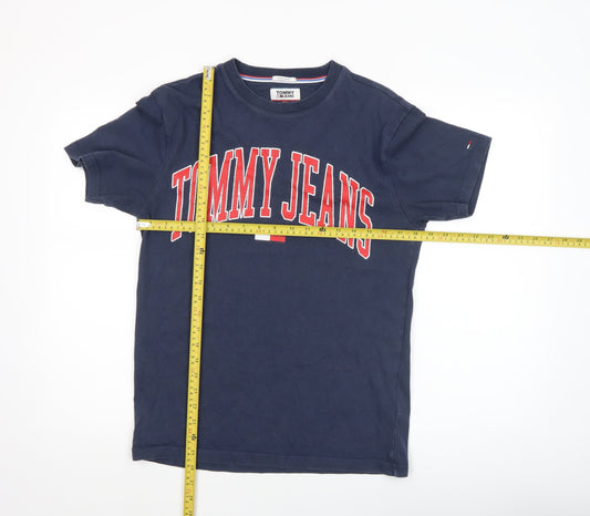 Mens UK Size S Tommy Jeans Blue  T-Shirt
