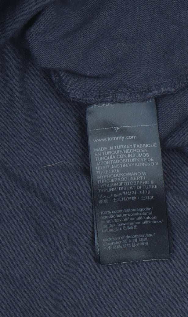 Mens UK Size S Tommy Jeans Blue  T-Shirt