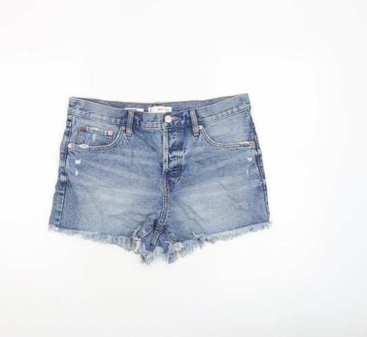 Womens UK Size 12 MNG Regular Fit Cut-Off Shorts