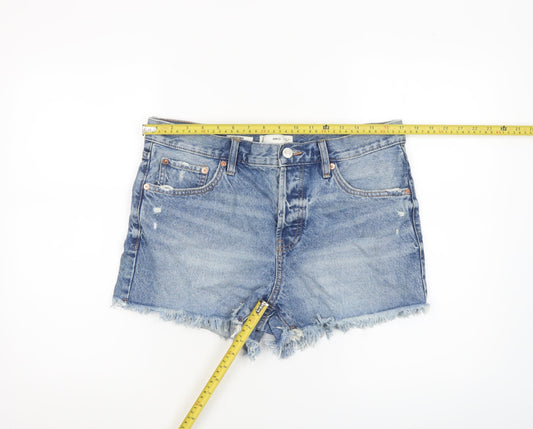 Womens UK Size 12 MNG Regular Fit Cut-Off Shorts