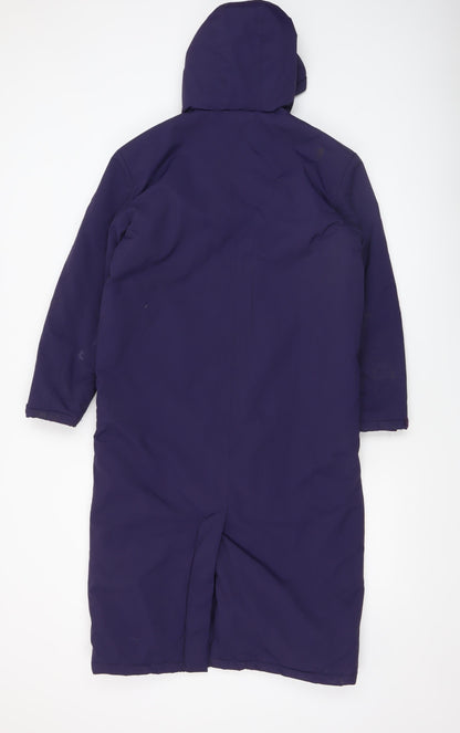 Kukri Unisex Kids Purple Long Hooded Puffer Coat 10-11 Years