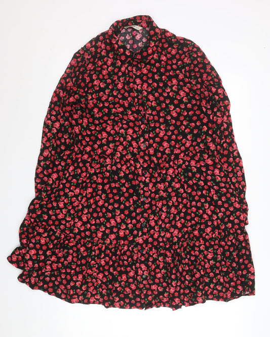 Womens UK Size 10 Stradivarius Shirt Dress