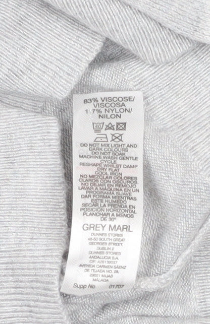Womens UK Size M Dunnes Stores Grey Pullover Jumper