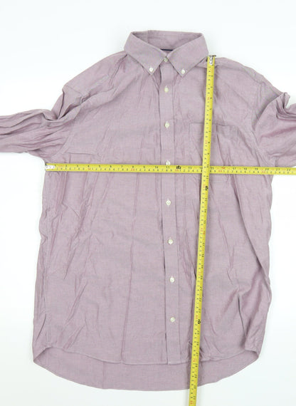 Mens UK Collar Size L Marks and Spencer Smart Purple  Dress Shirt