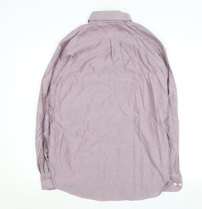 Mens UK Collar Size L Marks and Spencer Smart Purple  Dress Shirt